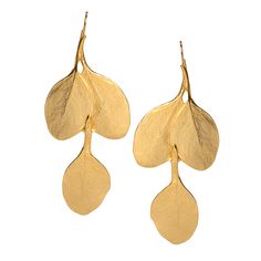 Product Description: This simple leaf earring made from satin gold is the perfect way to glam up an outfit with no effort at all. Gold Leaf Jewelry, Leaf Earring, Leaves Earrings, Simple Leaf, Long Gold Earrings, Gold Leaf Earrings, Ear Earrings, Leaf Jewelry, Fish Hook Earrings