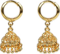 Heavy Temple Jewelry Hoop Earrings, Hoop Jhumkas For Festivals, Festive Hoop Jhumkas, Hoop Jhumka Earrings, Indian Hoop Earrings, Hoop Jhumka, Wedding Bollywood, Traditional Indian Jewellery, Bollywood Jewelry