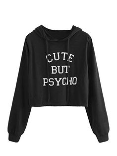 Letter Print Sweatshirt, Black Crop Top, Crop Top Outfits, Fashion Weeks, Teen Fashion Outfits, Outfit Casual