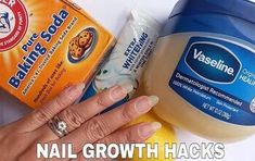 Whitening Nails, Nails Grow Faster, Make Nails Grow, Baking Soda Toothpaste, Make Nails, Nail Whitening, Nail Growth Tips, Grow Nails Faster, Soda Brands