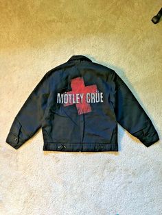 Motley Crue Rock Band Tour Merch Quilted Dickies Black Jacket Mens Medium M NWOT. This jacket is brand new without tags and is even more amazing in person. Jacket has a quilted lining that is printed with a pic of the band on the inside lining...see pics for details.  If you have any questions please ask. All items are sold as is. Please contact me before any negative feedback is left so I can try to resolve any problemsPlease check out my other listings + will combine shipping when possible. Th Metal Head Jacket, Metal Patches Jacket, My Chemical Romance Merch Jackets, Motley Crue Leather Jacket, Band Jacket, Mens Black Jacket, Tour Merch, Custom Jacket, Start Living