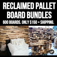 the bed is made out of pallet boards