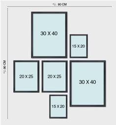 the size and measurements of an area rug are shown in this graphic style, with different sizes