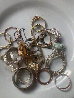 Huge Lot Of Rings All Sizes All Different Kinds Handmade Artisan Great Deal  | eBay Unique Handmade Stackable Rings As Gift, Unique Handmade Stackable Rings For Gift, Unique Adjustable Hoop Jewelry, Artisan Ring For Jewelry Making, Handmade Heirloom Style Stackable Rings, Handmade Vintage Hoop Jewelry, Artisan Stackable Round Jewelry, Handmade Artistic Jewelry, Handmade Artisan Hoop Jewelry