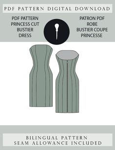 the sewing pattern for this dress is easy to sew