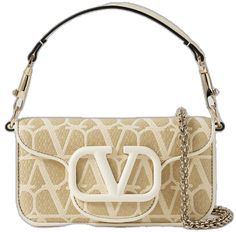 Designer Shoulder Bag With Embroidered Logo, Elegant Top Handle Shoulder Bag With Embroidered Logo, Cream Logo Tote Shoulder Bag, White Rectangular Shoulder Bag With Embroidered Logo, Luxury Shoulder Bag With Embroidered Logo And Top Handle, Chic Cream Bags With Logo, Luxury Cream Bags With Logo, Luxury Beige Shoulder Bag With Logo, Cream Tote Shoulder Bag With Logo