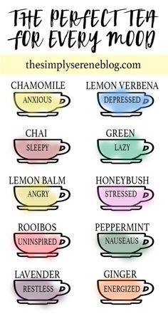 10 TEAS FOR EVERY MOOD… – AFTERNOON TEA 4 TWO – FOOD & LIFESTYLE BLOG… Tea Remedies, Motivasi Diet, Magia Das Ervas, Resep Diet, Makanan Diet, Tea Benefits, Tea Recipes, Herbal Tea, Bubble Tea