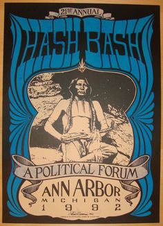 the poster for an annual bash in which there is no image to be seen on it