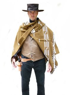 Cowboy Poncho, Western Outfit Men, Wild West Outfits, Cowboy Outfit For Men, Poncho Outfit, Baby Shoes Diy, Cowboy Aesthetic, Cowboy Costume, Cowboys Men