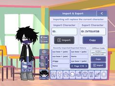 a person standing in front of a computer screen with an emote character on it