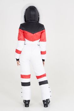 Womens Snowsuit White Womens Ski Suit Black Womens Ski Suit | Etsy Womens Snowsuit, Ski Suits For Women, Winter Activewear, Ski Suits, Birthday Gifts For Sister, Snow Suit, Waterproof Fabric, Rain Wear, Jumpsuits For Women