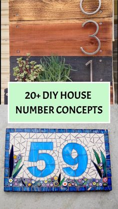 20+ DIY House Number Concepts House Signs Outdoor Name Diy, Diy House Signs Outdoor, Diy House Numbers Ideas Address Signs, Ideas For House Numbers, Cottage House Number Ideas, Decorative House Numbers, Address Sign Ideas Diy, Home Address Ideas