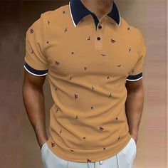 Season:Summer,Spring; Fabric:Polyester; Sleeve Length:Short Sleeves; Look After Me:Washable,Hand wash,Machine wash; Gender:Men's; Style:Soft,Streetwear,Fashion,Sports,Designer; Tops Type:Lapel Polo,Button Up Polos,Golf Shirt,Polo Shirt; Occasion:Weekend,Outdoor,Daily,Street; Age Group:Adults'; Fit Type:Regular Fit; Pattern:Sailboat,Graphic Prints; Design:Print; Neckline:Turndown; Front page:FF; Listing Date:07/13/2023; Bust:; Length:; Shoulder Width:; Fit US Size:; Fit UK Size:; Fit EU Size:; Sl Collared Shirts, Polo Classic, Mens Button Up, Golf Shirt, Mens Polo Shirts, Shirt Collar, Polo Shirts, Golf Shirts, Festival Wear