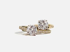 23 Best Toi et Moi Rings with Trendy-Meets-Timeless Style Interlocking Rings, Interlocking Ring, 1 Carat, Pink Tourmaline