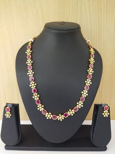 CZ Diamond Necklace / Indian Jewelry/ Indian CZ Necklace/ Pakistani Jewelry Diamond Necklace Indian, Necklace Indian, Pakistani Jewelry, Cubic Zirconia Jewelry, Cz Necklace, Jewelry Indian, Jewelry Crystal, Jewelry Bridal, Jewelry Statement