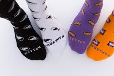 We believe that two is better than one. We focus on providing customers with creative, dyadic pairs of socks that showcase complementing duos. We also believe in spreading joy through kindness and generosity, so with our “Buy & Give” initiative, each order of socks purchased comes with a free pair to give away! Better Together