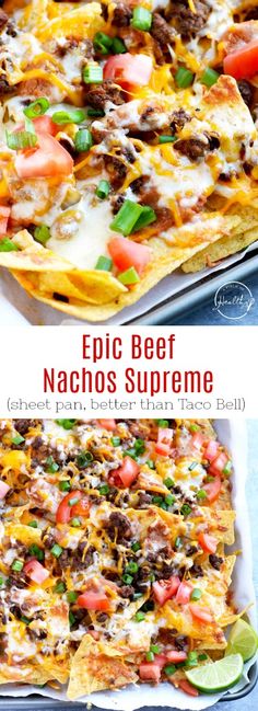 an easy recipe for nachos with beef and cheese