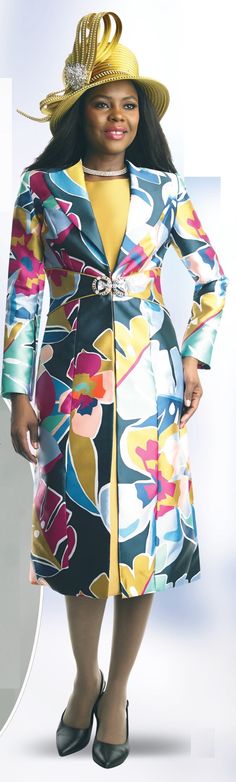 Lily and Taylor 4895 2 piece Jacket Dress Colors: Canary Multi, Kiwi Multi, Navy Multi Sizes: 4, 6, 8, 10, 12, 14, 16, 18, 20, 22, 24 Matching Hat: H116 Canary H939 Kiwi Call (469)571-3647 or email DivasDenFashion@gmail.com to purchase hat Dress Colors, Matching Hat, Kiwi, Jacket Dress, 2 Piece, Colorful Dresses, Lily, Navy, Hats