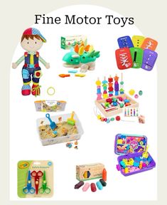 Practice fine motor skills with these toys! Fine motor toys to enhance fine motor skills and strengthen hand muscles Hand Muscles, Honey Sticks, Toys For Kids