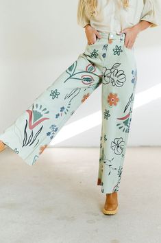 Chaos Through the Calm Pant – Dottie & Jo How To Layer Clothes, Bright Spring Clothes, Teacher Pants, Embellished Pants, Close Your Eyes And Imagine, Teacher Clothes, Dopamine Dressing, Back To School Fashion, Boho Beauty