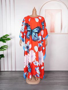 Elevate your fashion style with our luxurious Maxi Dress. Long Sleeve Chiffon Kaftan For Spring, Printed Chiffon Maxi Dress, Multicolor Long Sleeve Chiffon Beach Dress, Casual Orange Chiffon Dress, Long Sleeve Chiffon Dress For The Beach, Orange Chiffon Long Sleeve Dress, Red Long Sleeve Chiffon Dress For Summer, Long Sleeve Red Chiffon Dress For Summer, Red Long Chiffon Dress