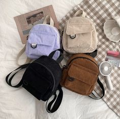 cute mini backpack Small Backpacks, Sling Bag Mini, Kawaii Backpack, Women Backpack Travel, Simple Backpack, Mini Mochila, Small Shoulder Bags, Estilo Preppy, Style Japonais