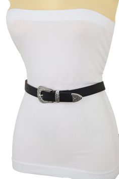 Special Style Day Night Evening Party Or Work Western Fashion BeltStyle : Fashion / Waist or HipCondition : Brand NewColor : Black faux leather fabric waistband + silver metal buckle Size: One Size Belt - Adjustable Can Fit Size Medium Waist Size: About 33" - 39"Belt Width : About 7/8" widthVery Special Fashionable Belt Beautiful For Every Day And For A Going Out Night. Brand New Trendy Urban Women Waistband Spring Summer Winter Fall Modern All Year Around Collection Ladies Fashion Feminine Styl Classic Belt, Fashion Feminine, Special Style, Faux Leather Fabric, Day Night, Summer Winter, Ladies Fashion, Leather Fabric, Western Style