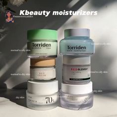 Which Kbeauty 🧴 is best for your skin type? Let us know your favorite moisturizer in the comments. ❓ Do you like moisturizer in a tube or a jar? Skincare Moisturizer Products, Cheap Skincare, Facial Routine Skincare, Korean Skin Care Secrets, Beauty Treatments Skin Care, Skincare Moisturizer, Natural Face Skin Care, Healthy Skin Tips