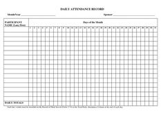 the daily attendance record is shown in this file, and it shows an important time period for