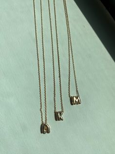 Lead and nickle compliant 18 inch length 3 inch extension Charm is 0.25 inches Bubble Necklace Gold, J Initial Necklace, M Necklace, Bubble Necklaces, Gift Inspo, Initial Necklace Gold, Classy Jewelry, Birthday Wishlist, Jewelry Lookbook