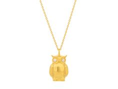 GURHAN, GURHAN Spell Gold Diamond Pendant Necklace, Owl Gold Medallion Necklace, Detailed Necklace, Gold Medallion, Ruby Sapphire, Medallion Necklace, Pure Gold, Diamond Pendant Necklace, Recycled Gold, 22k Gold