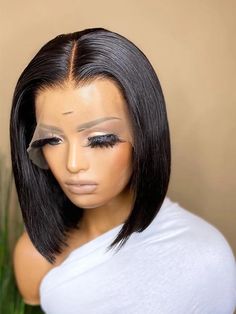 Glueless Short Bob Full HD Lace Wig Pre-plucked With Baby Hair CF061 – chinalacewig Best Lace Wigs, Short Cut Wigs, Blonde Bob Wig, Indian Remy Hair, Bob Lace Front Wigs, Lace Front Human Hair, Short Bob Wigs, Bob Wig, Brazilian Human Hair