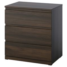 an image of two drawers in the same color as each drawer and one is dark wood