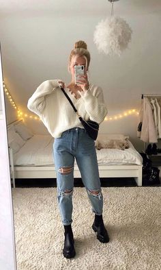 Basic Girl Outfit, Mode Ulzzang, Skandinavian Fashion, Winter Fashion Outfits Casual, Causual Outfits, Basic Outfits, Winter Fashion Outfits