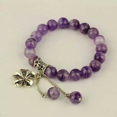 Purple Beads, Homemade Jewelry, Amethyst Bracelet, Stretchy Bracelets, Bracelet Crafts, Beaded Jewelry Diy, Gemstone Bracelets, Jewelry Creation