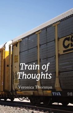 a train with the words train of thought on it