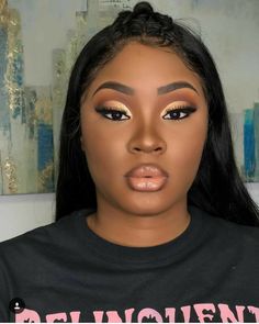 Full Glam Makeup Looks, Makeup Ideas For Black Women, Full Glam Makeup, Glam Makeup Looks, Everyday Makeup Tutorials, Stylish Short Hair, Full Glam, Amazing Makeup, Glam Makeup Look