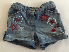 Koala Kids denim shorts. Size 48 months. Y2k Jean Shorts For Summer, Denim Shorts Pattern, Y2k Blue Jean Shorts, Jorts Girls Y2k, 2000s Kids Clothes, Y2k Jean Shorts With Built-in Shorts For Summer, Y2k Denim Bottoms With Built-in Shorts, Shorts Aesthetic, Kids Denim Shorts