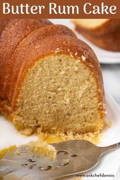 a close up of a bundt cake on a plate