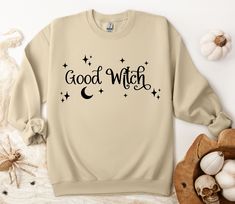 Good Witch Sweatshirt, Halloween Sweatshirt, Fall Sweatshirt, Womens Halloween Sweatshirt, Cute & Funny Halloween Sweater, Witch Halloween