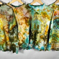 🍄Women's Earthy Mushroom Tie Dye🍄 These Unique hand dyed long sleeve shirts are inspired by a 70s color pallet are sure to keep you feeling warm and groovy! Made with 100% cottons shirts and fiber reactive dye. ✨Please Note: All tie dye pieces are upcycled and hand dyed making each unique! Styles and sizes may vary. Please feel free to contact me with any questions or for specific measurements Bohemian Hand Dyed Long Sleeve Tops, Bohemian Hand Dyed Tops For Fall, Tie Dye Long Sleeve Tops For Festival, Hippie Acid Wash Hand Dyed Top, Acid Wash Hand Dyed Hippie Top, Mushroom Tie Dye, Ehlers Danlos Syndrome Awareness, Ehlers Danlos, Ehlers Danlos Syndrome