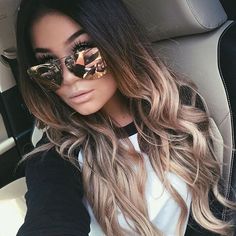 Ombre Hair - long Ombre Hairstyles for women Brunette Blonde Highlights, Ombre Hairstyles, Ombré Hair, Ombre Hair Color, Blonde Ombre, Hair Envy, Ombre Hair, Hair Dos, Balayage Hair