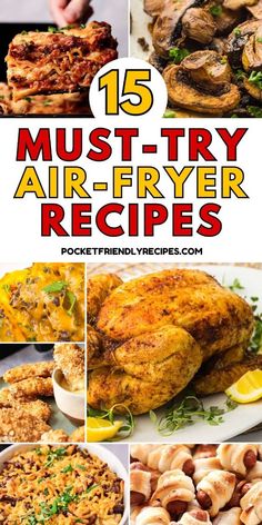 15 must try air fryer recipes that are easy to make and delicious for the whole family