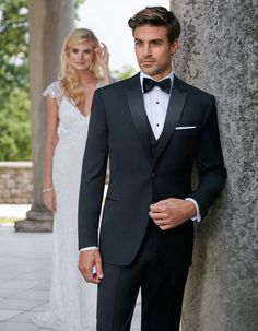 Black Pietro Suits Tuxedo, Groom Tuxedo, Black Tux, Shirt Casual Style