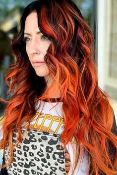 Fireball Whiskey, Hair Color Orange, Copper Hair Color, Red Highlights, Burgundy Hair, Ombre Hair Color, Hair Shades