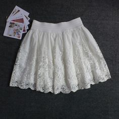 Pretty and Charming Lace Women Skirts, Women Skirts, Lace Skirts, Skirts White Non-stretch Pleated Skirt For Spring, Fitted Full Mini Skirt For Summer, Spring Stretch Full Mini Skirt, White Full Mini Skirt For Summer, White Full Mini Skirt With Stretch, White Stretch Full Mini Skirt, Elegant Full Mini Skirt For Summer, Summer Full Skirt With Stretch, Relaxed Full Mini Skirt For Summer