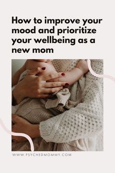 a woman holding a baby in her arms with the words parenthood gets easier, right?