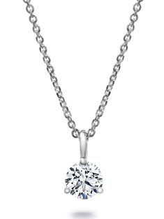 Enhance your style with our GIA Martini Diamond Necklace. This exquisite piece features a GIA-certified diamond in a luxurious 18k white gold chain. Choose from G-H or I-J color and SI2 clarity for a dazzling addition to your ensemble. Elevate your look with this exclusive and timeless necklace. Each diamond is shipped with its official GIA certificate. The GIA, Gemological Institute of America, grades and evaluates diamonds with advanced equipment and rigorous methods to examine the stone, to ensure you are receiving the highest quality. GIA established the International Diamond Grading System, which is the worldwide standard for evaluating diamond quality today. Please call us for 1+ Carat pricing. Luxury Silver Diamond Solitaire Necklace, Diamond Cut Platinum Necklace In Diamond White, Elegant Lab Grown Diamond Necklace With Brilliant Cut, Diamond Cut Diamond White Platinum Necklace, Elegant Brilliant Cut Lab Grown Diamond Necklace, Dazzling White Platinum Necklace, Dazzling White Gold Solitaire Necklace With Round Pendant, Luxury Round Cut Diamond White Necklace, Luxury Round White Gold Diamond Necklace