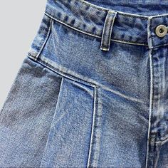 Bring your trendy game to the next level with the 2023 Summer Collection's plaited legs color denim shorts. y2k style! These mid-waist shorts are stylishly crafted with wide-legs. a zipper and button closure. and a modern y2k design that's sure to make a statement.Distinctive Features: Y2K Style: These pleated legs jeans bring the nostalgia of the 2000s with a modern twist. Make a fashion statement at any occasion with this eye-catching y2k design. Colorful Denim: These shorts are crafted from p Y2k High-rise Shorts With Pockets, Y2k High Rise Shorts With Pockets, Y2k High Waist Cotton Shorts, Y2k Denim Blue Shorts With Pockets, Y2k Denim Shorts With Pockets, Y2k Style Mid-rise Cotton Shorts, Y2k Mid-rise Cotton Shorts, Y2k High Waist Denim Shorts, High-waisted Jean Shorts For Streetwear