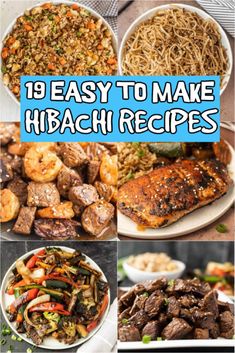 the top ten easy to make hibash recipes for dinner and desserts, including rice